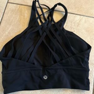 Lululemon Black Strappy Back Sports Bra